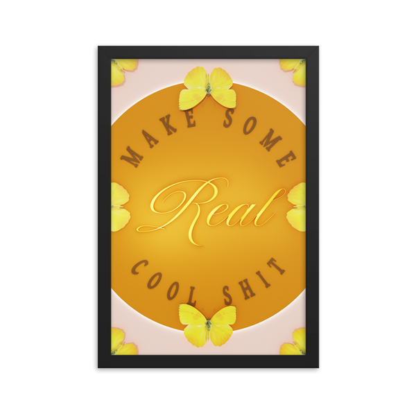 Make Some Real Shit Cool Shit Quotes Wall Art