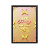 I'am Turning The Pain Into Power Affirmation Quotes Art