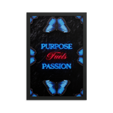 INSPIRATIONAL PURPOSE QUOTES WALL ART POSTER FRAMED