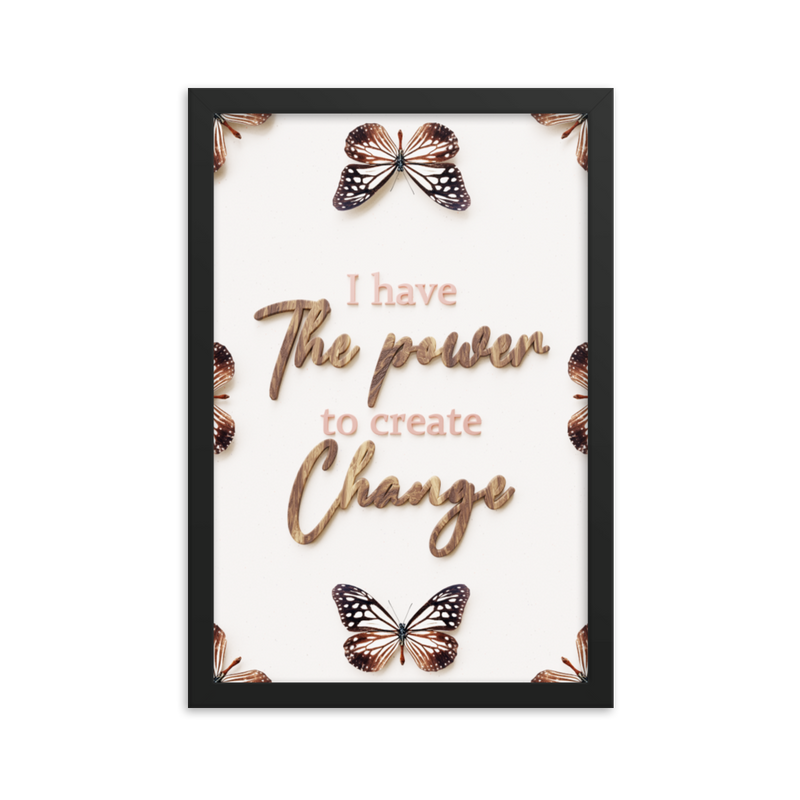 I have the power to create change quotes wall art