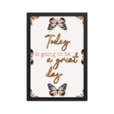 Today is going to be great day quotes wall art