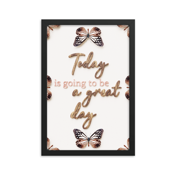 Today is going to be great day quotes wall art