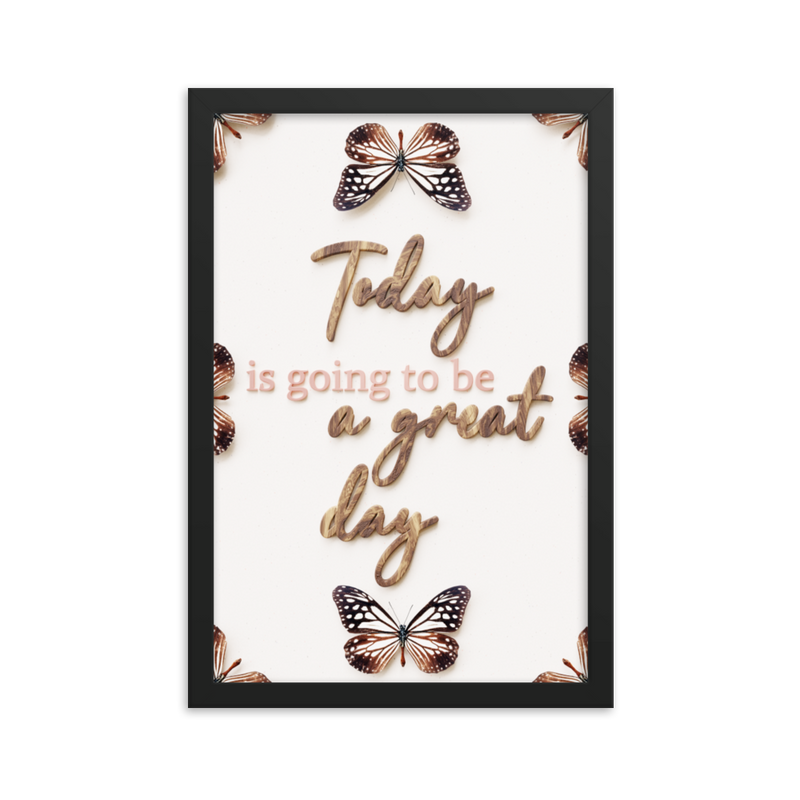 Today is going to be great day quotes wall art