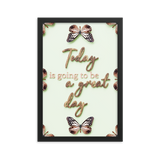 Today is going to be a great day quotes wall art