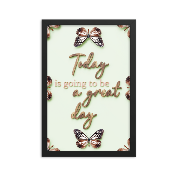 Today is going to be a great day quotes wall art