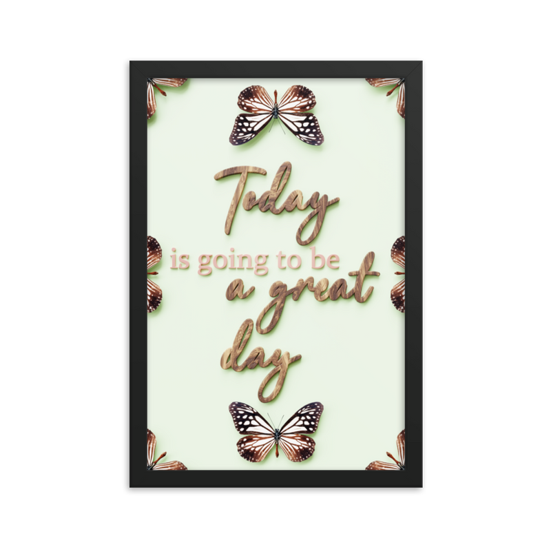 Today is going to be a great day quotes wall art