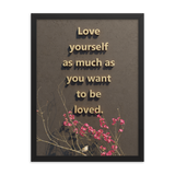 LOVE YOURSELF QUOTES HOME DECOR