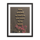 LOVE YOURSELF QUOTES HOME DECOR