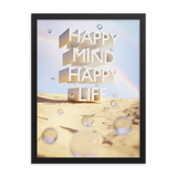 HAPPY MIND HAPPY LIFE WALL ART