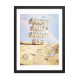 HAPPY MIND HAPPY LIFE WALL ART