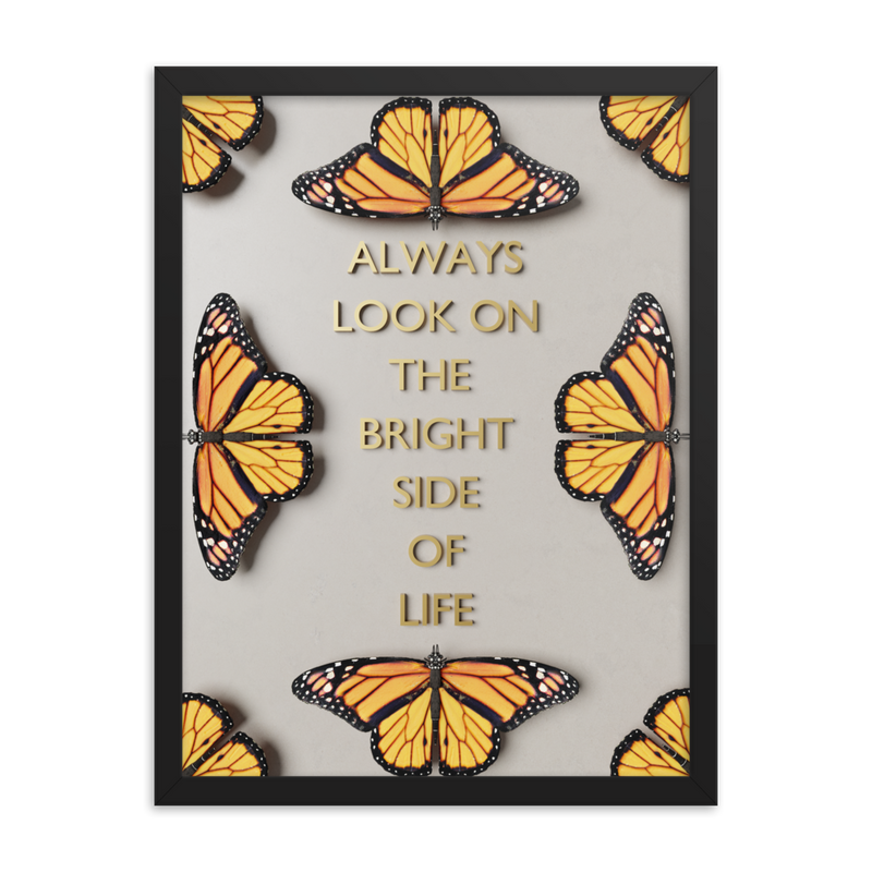 Butterfly Quotes Wall Poster