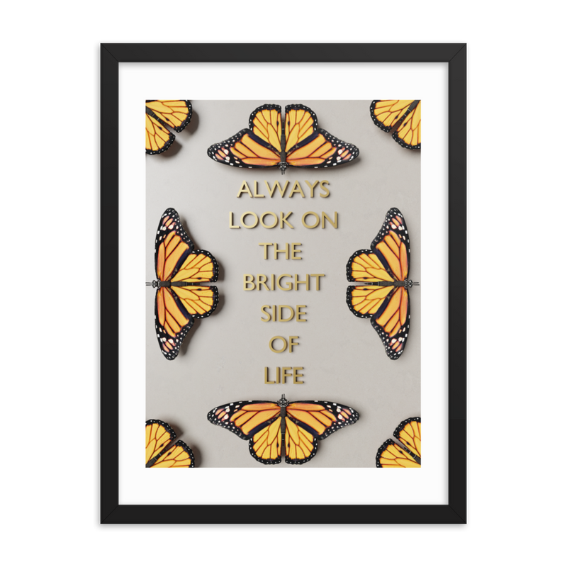 BUTTERFLY QUOTES WALL POSTER