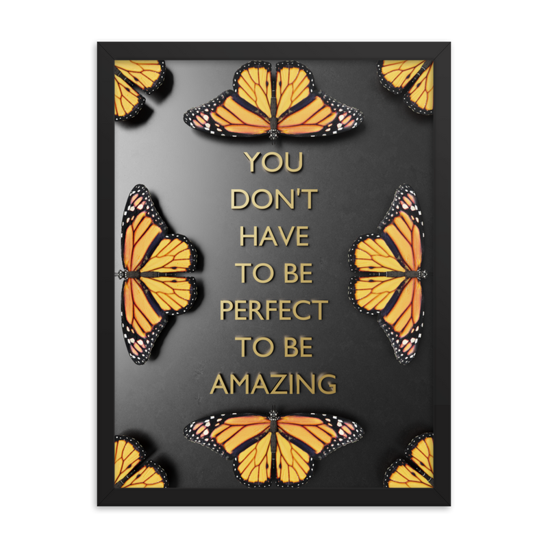 BUTTERFLY QUOTES WALL POSTER