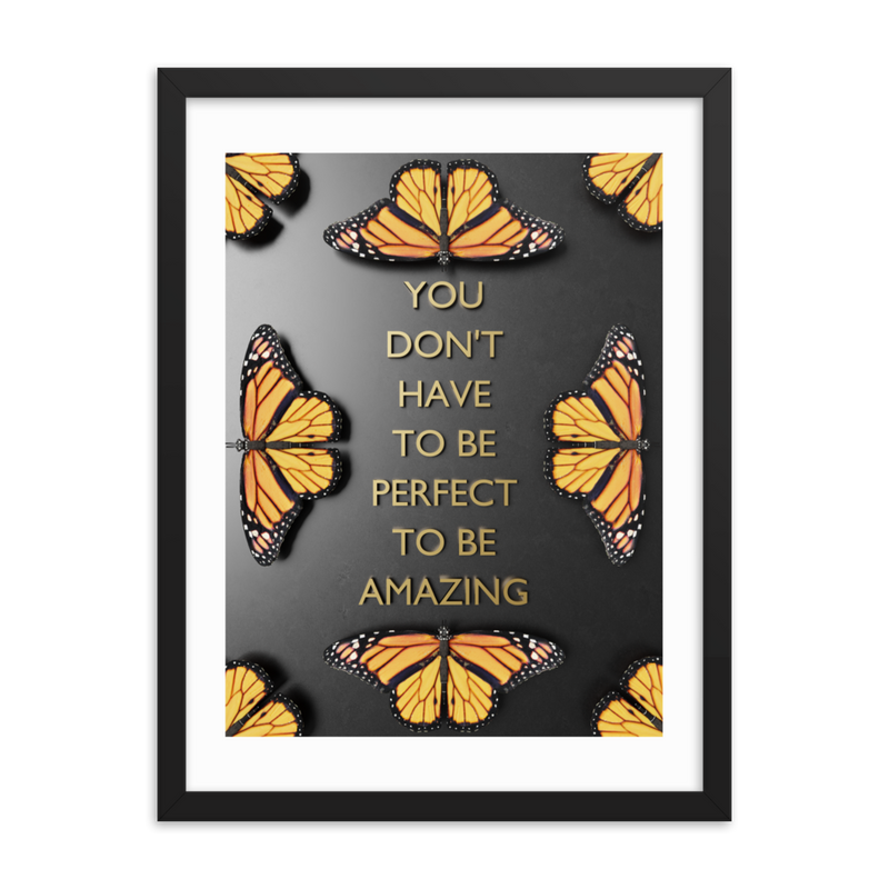 BUTTERFLY QUOTES WALL POSTER