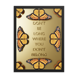 BUTTERFLY QUOTES WALL POSTER