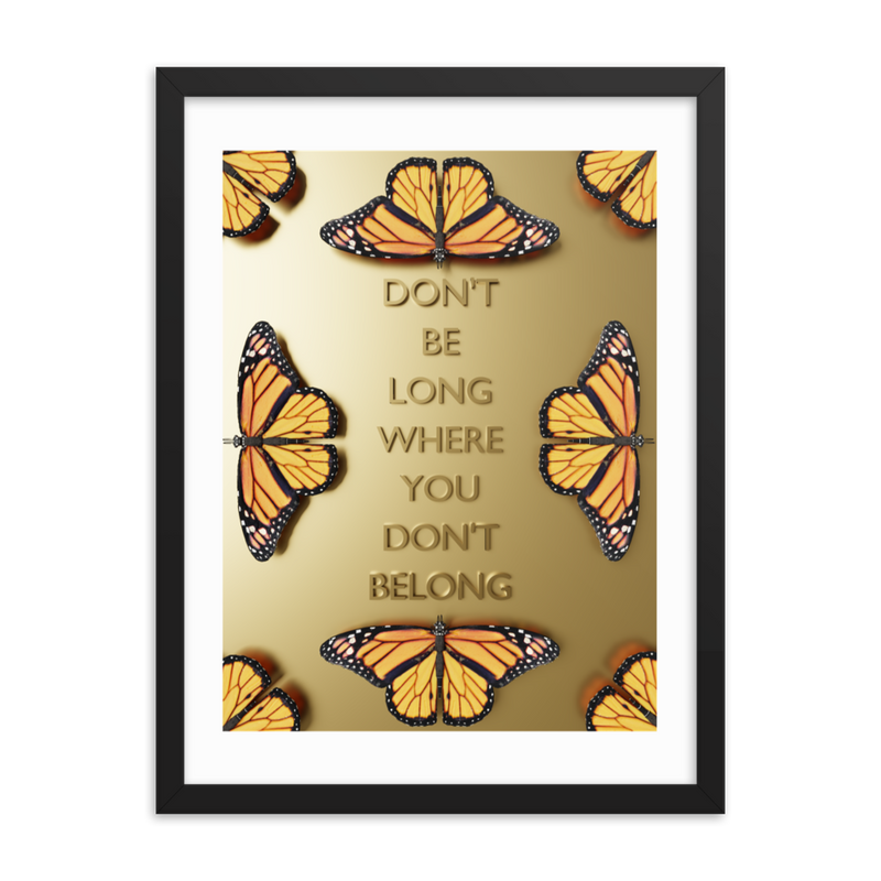 BUTTERFLY QUOTES WALL POSTER