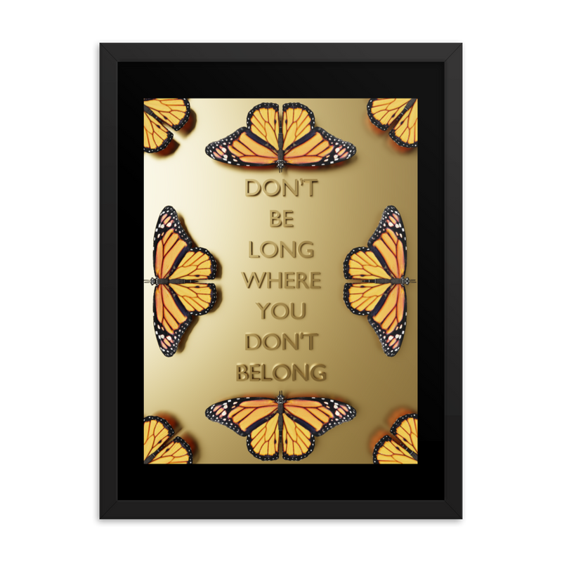 BUTTERFLY QUOTES WALL POSTER