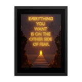 Fear Quote Wall Art Poster