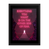 FEAR QUOTE WALL ART POSTER