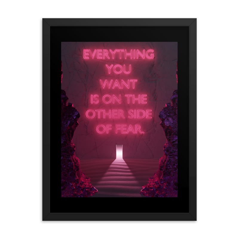 FEAR QUOTE WALL ART POSTER