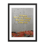 MOTIVATIONAL QUOTE POSTER FRAMED