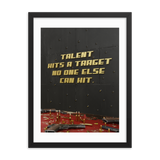 MOTIVATIONAL QUOTE POSTER FRAMED