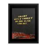 MOTIVATIONAL QUOTE POSTER FRAMED