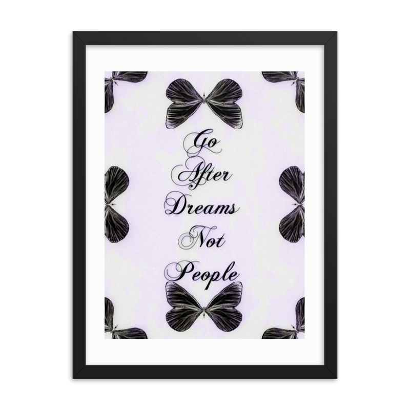 INSPIRATIONAL QUOTES FRAMED POSTER