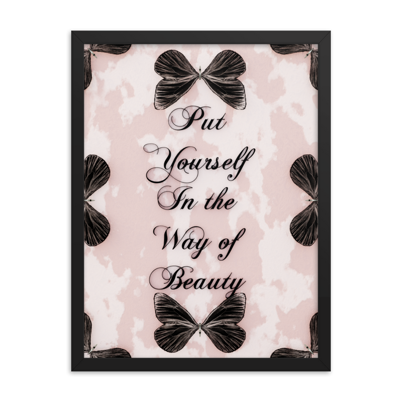 INSPIRATIONAL QUOTES FRAMED POSTER