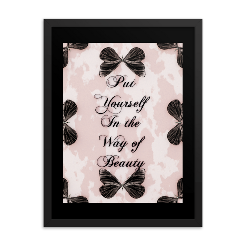 INSPIRATIONAL QUOTES FRAMED POSTER