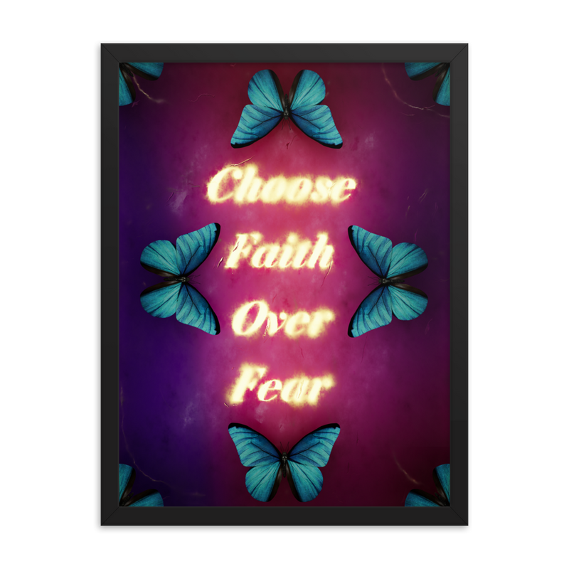 choose faith over fear quotes art