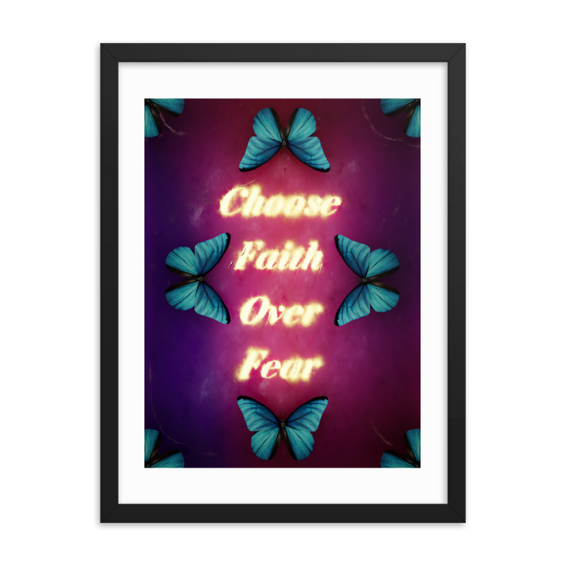 choose faith over fear quotes art