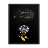 seek the unknown quotes wall art