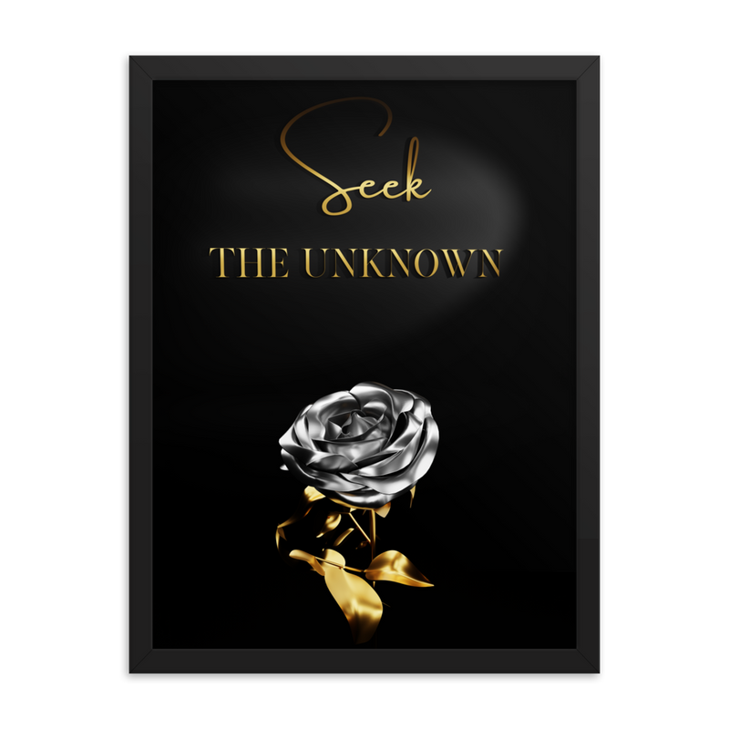 seek the unknown quotes wall art