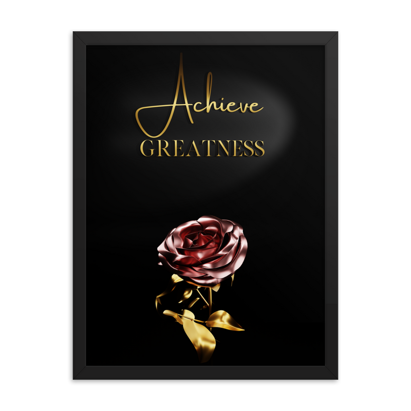 ACHIEVE GREATNESS QUOTES WALL ART