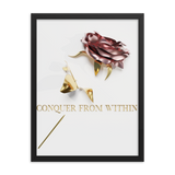 conquer from within quotes wall art