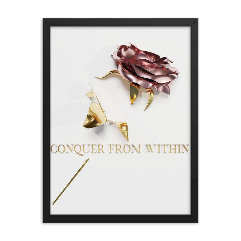 conquer from within quotes wall art