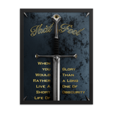 warrior motivational quotes wall art