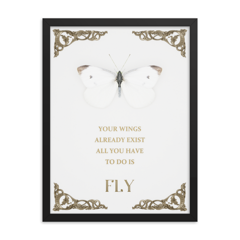 BUTTERFLY INSPIRATIONAL QUOTES WALL ART