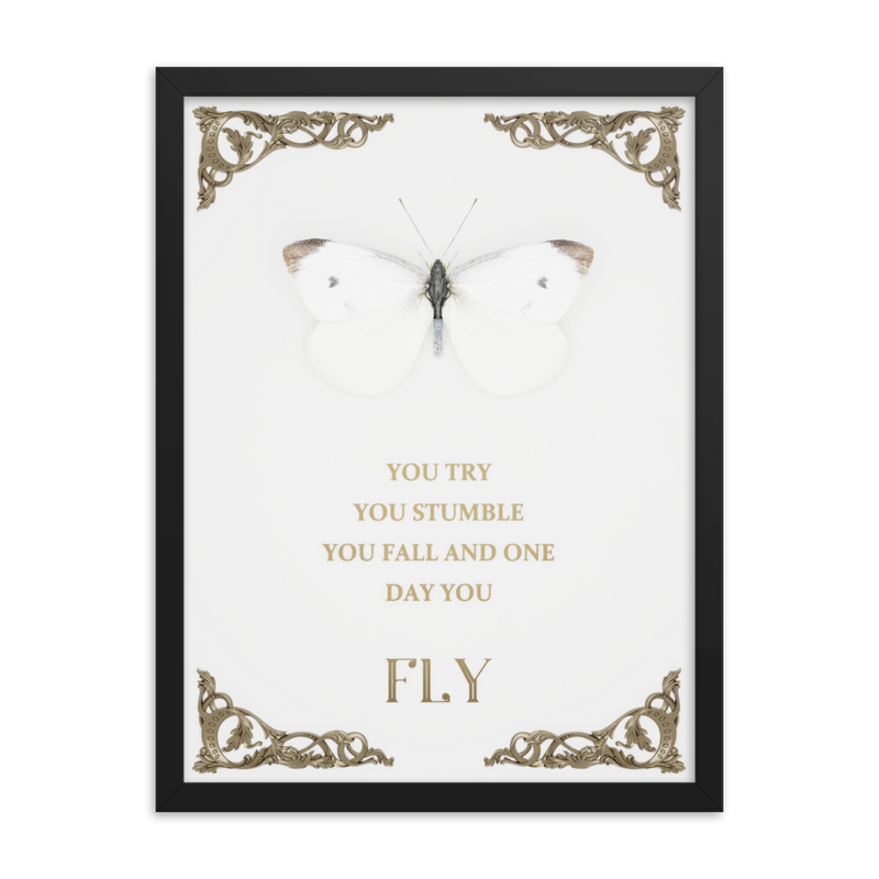 BUTTERFLY INSPIRATIONAL QUOTES WALL ART