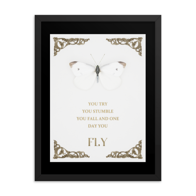 BUTTERFLY INSPIRATIONAL QUOTES WALL ART