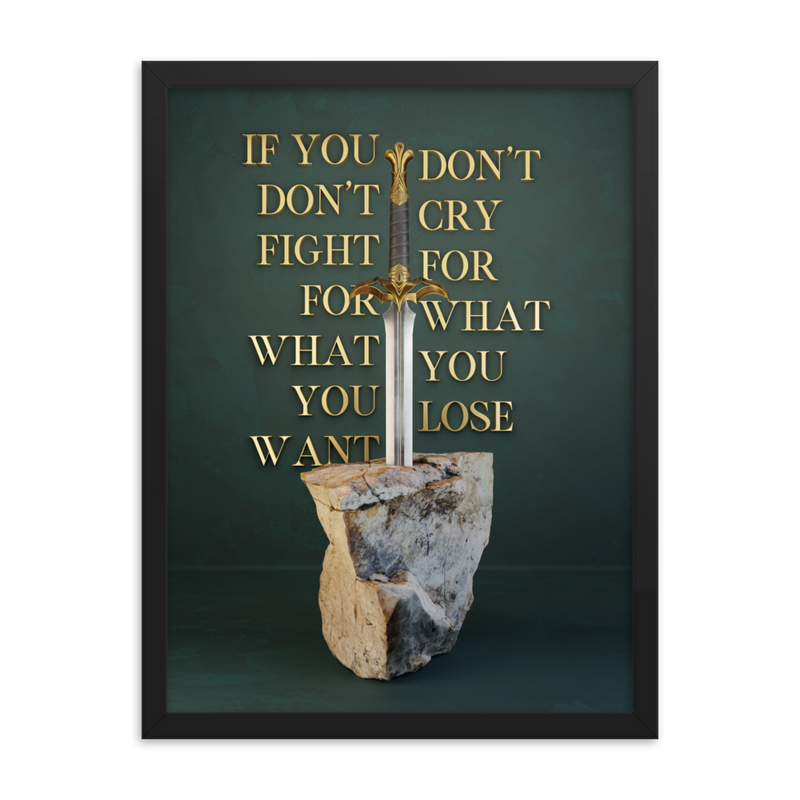 WARRIOR MOTIVATIONAL QUOTES WALL ART