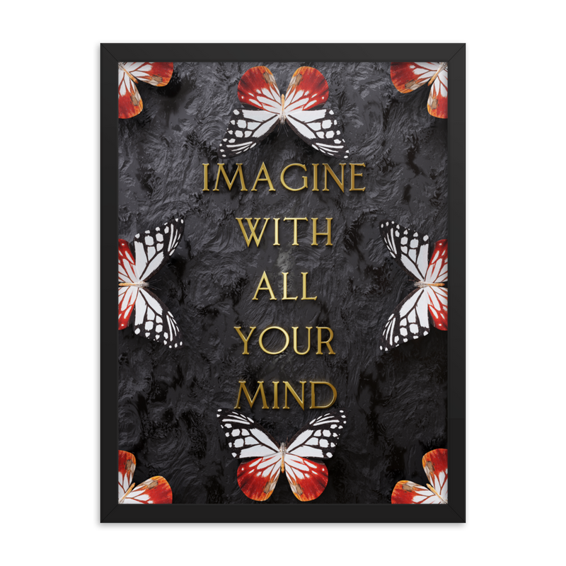 IMAGINE WITH ALL YOUR MIND WALL ART