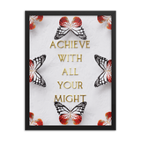 ACHIEVE WITH ALL YOUR MIGHT WALL ART