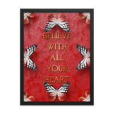 BELIEVE WITH ALL YOUR HEART WALL ART