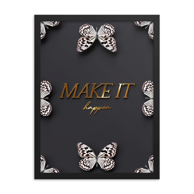 MAKE IT HAPPEN QUOTE (black)