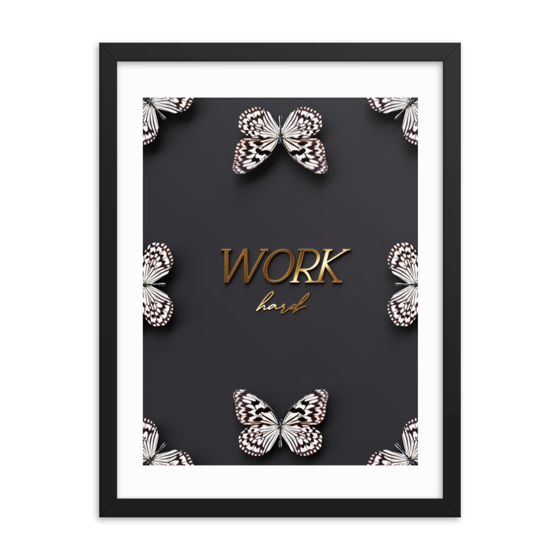 WORK HARD QUOTE (BLACK)