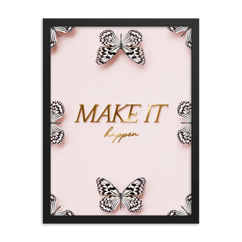 make it happen quote (pink)