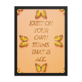 Motivational Life Quote Wall Art Poster