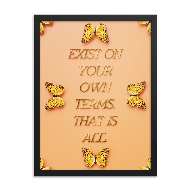 Motivational Life Quote Wall Art Poster